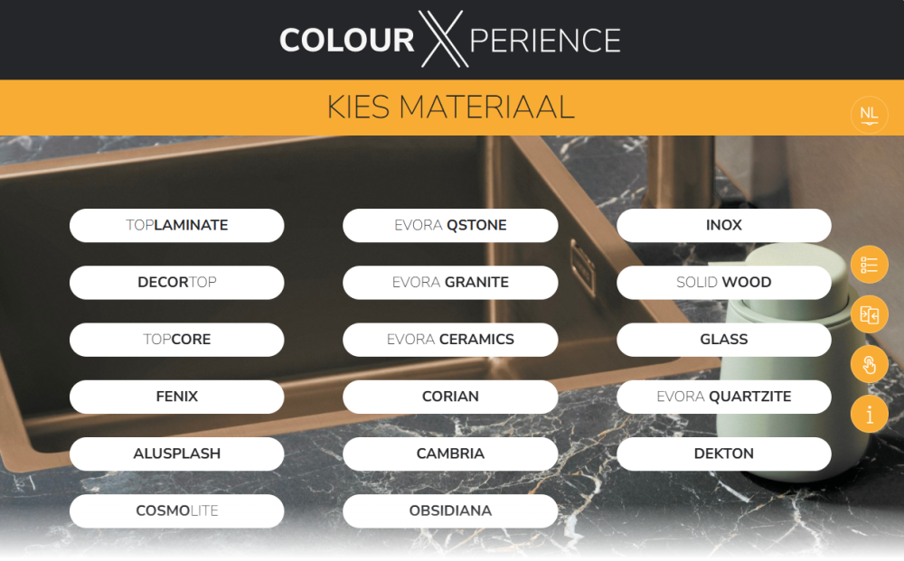 ColourXperience keukenblad kiezen