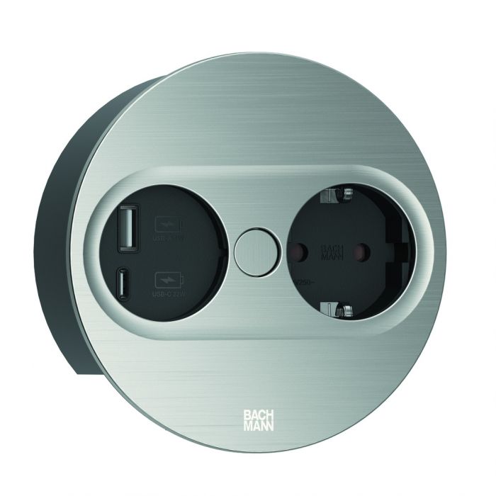 Kondator Powerdot midi 1x stopcontact 1x USB lader zwart